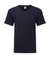 T-shirt Heren V Hals Iconic FOTL 61-442-0 Deep Navy